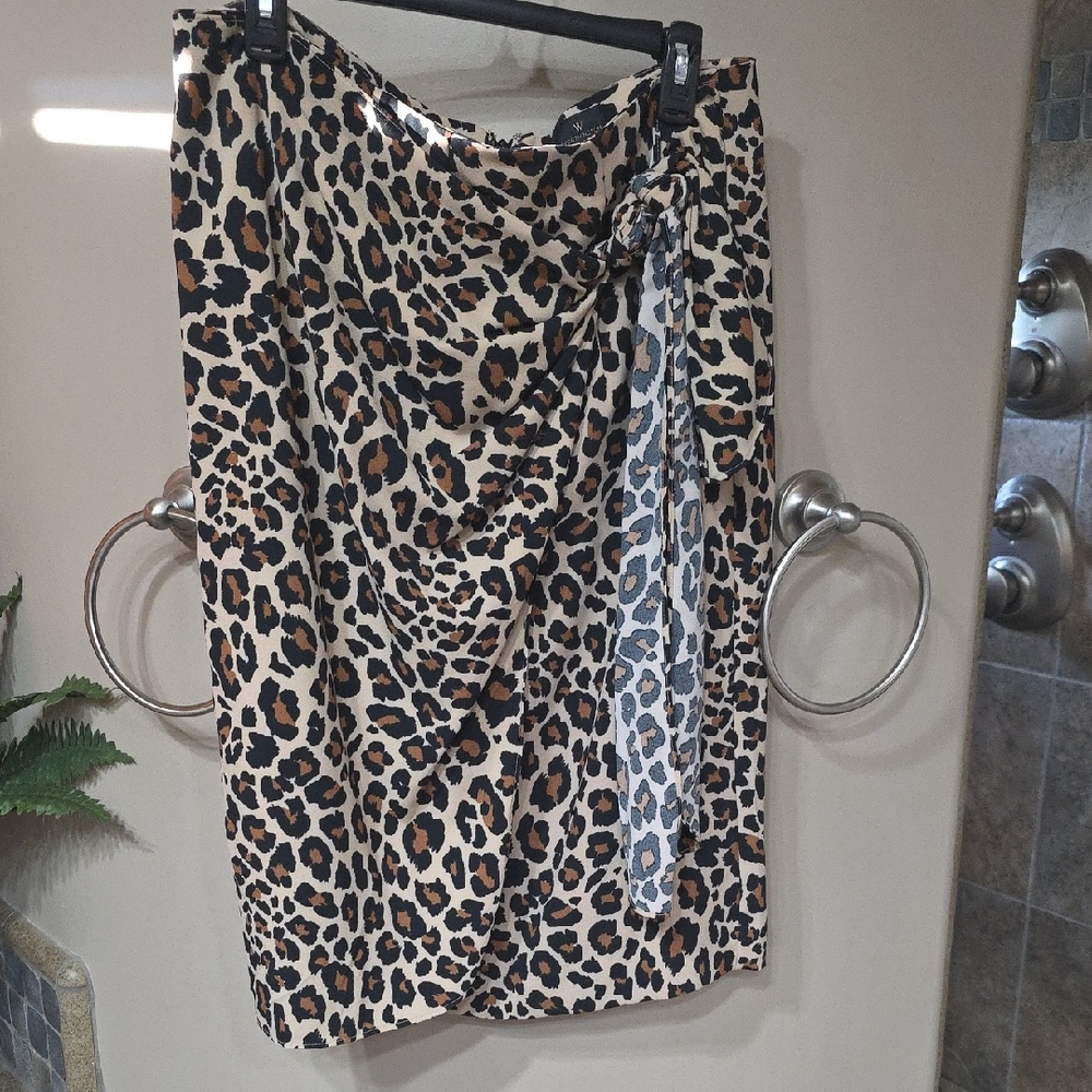 Worthington Animal Print Pencil Skirt